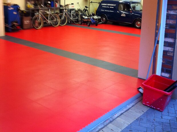 PVC Kliktegel BoSepta met noppen blauw