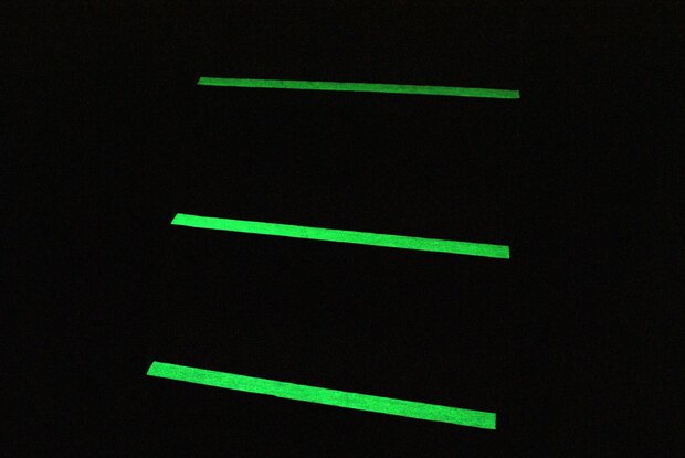 Antirutsch Klebeband Glow in the Dark 25 mm